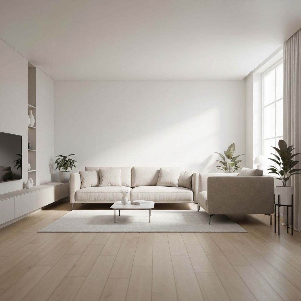 Clean minimal living space